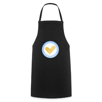 Blood donor - Blood donator - Cooking Apron - black - Front - AI Model Male 185 dark (185cm)