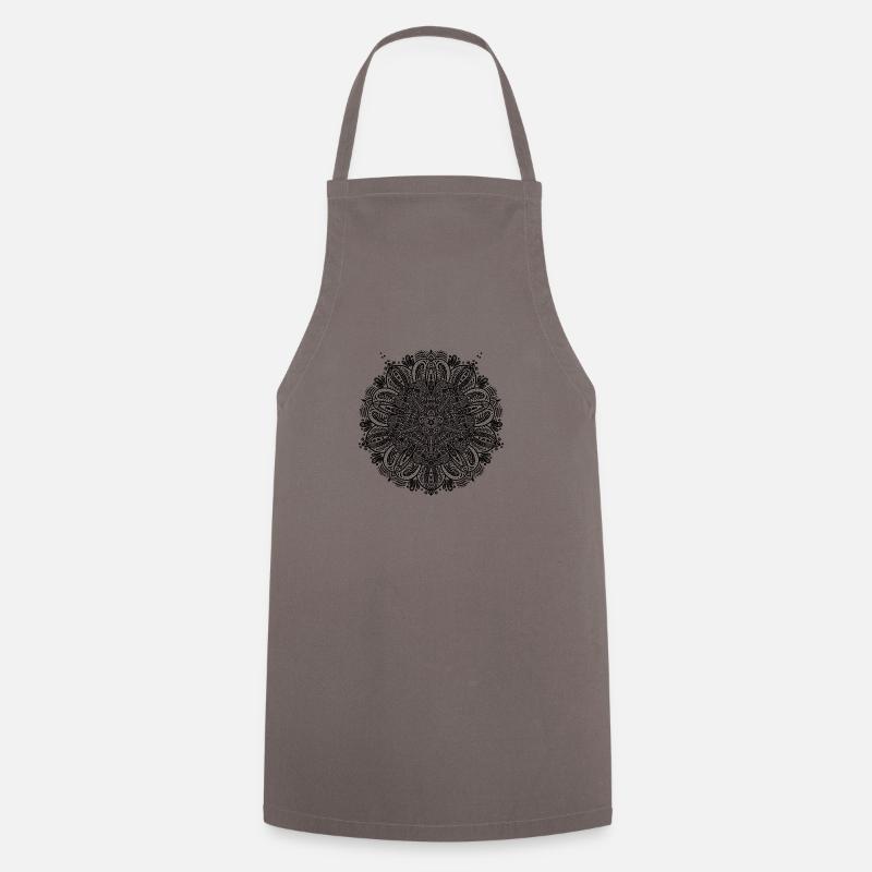 conception de décoration mandala - Tablier de cuisine - gris