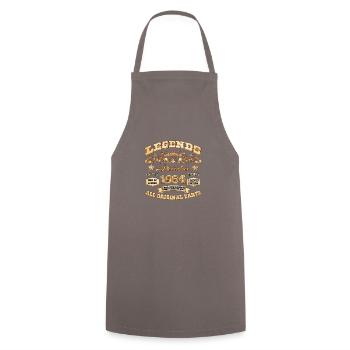 Legends are born in December 1984 - Cooking Apron - grey - Front - AI Model Male 185 dark (185cm)