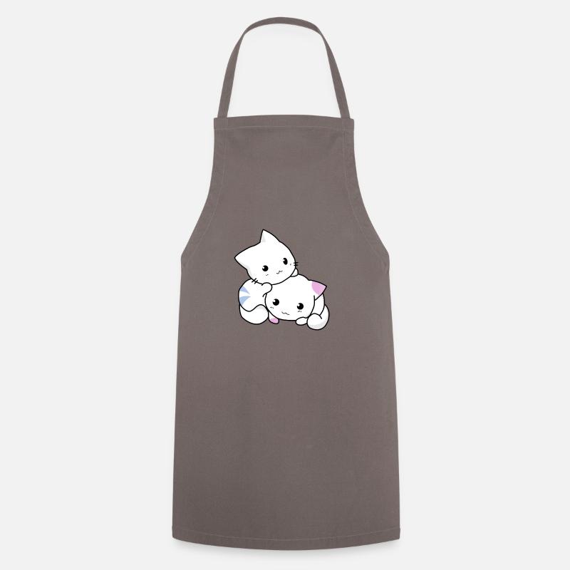 cat, kitten, cute - Cooking Apron - grey