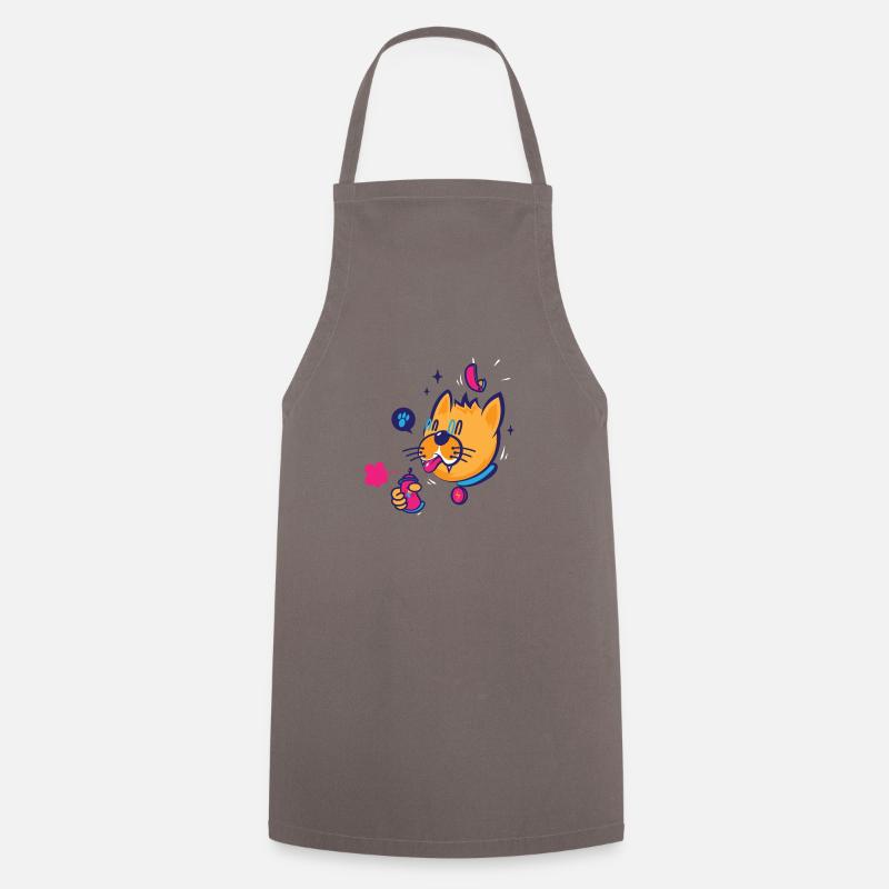 Cat vandal - Cooking Apron - grey