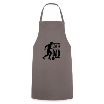 Cool Soccer Dad Logo - Kochschürze - Grau - Vorne - AI Model Male 185 dark (185cm)