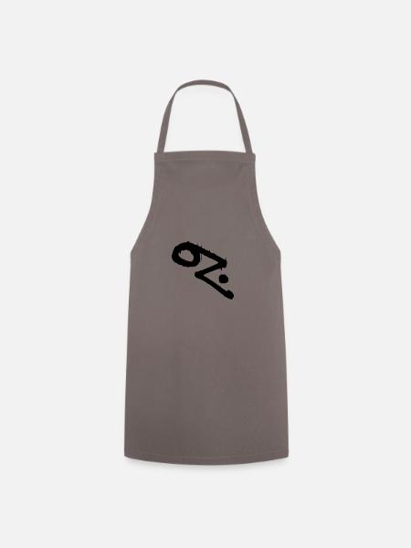 OZ Graffiti Sprayer Logo Hamburg (schwarz) - Kochschürze - Grau