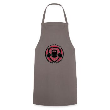 Workout Blason 02 - Tablier de cuisine - gris - Devant - AI Model Male 185 dark (185cm)