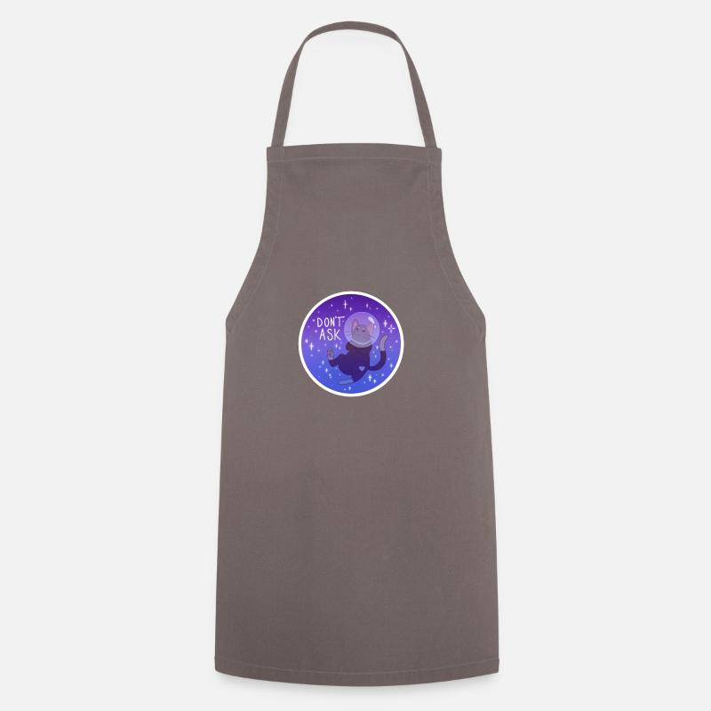 Kitty dans l’espace - Tablier de cuisine - gris