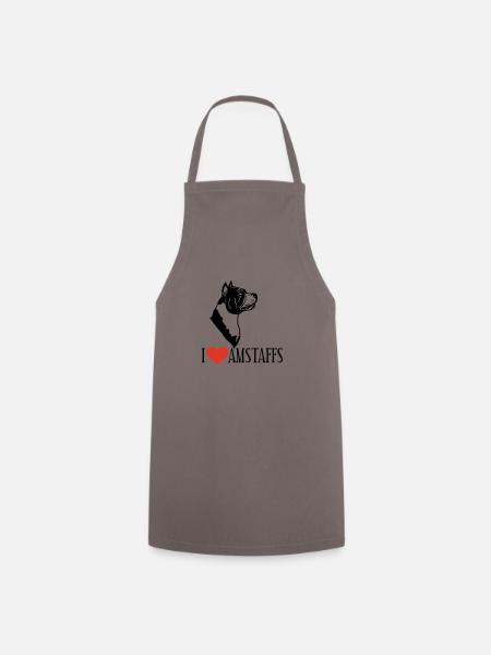 americanstaffy0d - Cooking Apron - grey