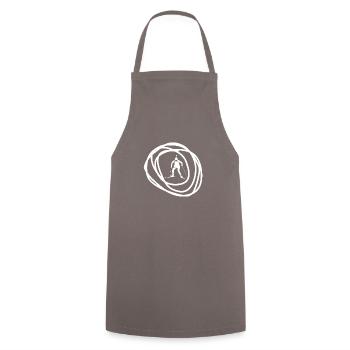 Biathlon Ski - Cooking Apron - grey - Front - AI Model Male 185 dark (185cm)