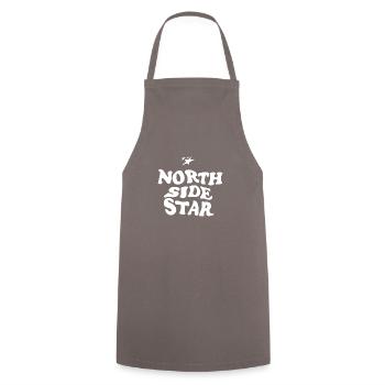 north side star - Tablier de cuisine - gris - Devant - AI Model Male 185 dark (185cm)