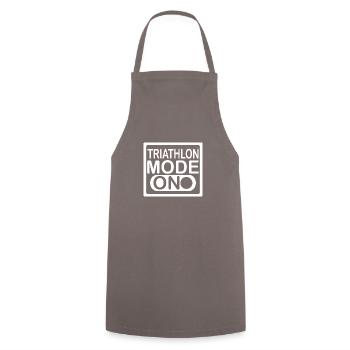 Triathlon Swim Bike Run Marathon - Cooking Apron - grey - Front - AI Model Male 185 dark (185cm)