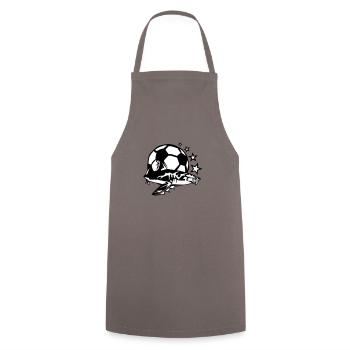 Fußball Hai Logo Design Club - Kochschürze - Grau - Vorne - AI Model Male 185 dark (185cm)