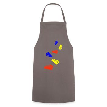 Cake cheesecake icon - Cooking Apron - grey - Front - AI Model Male 185 dark (185cm)