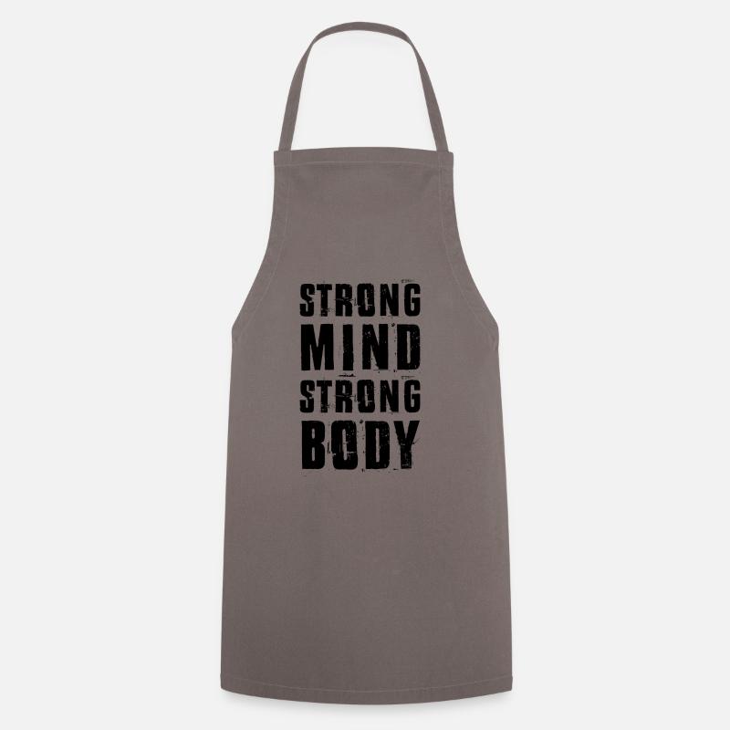 fitness mind - Tablier de cuisine - gris
