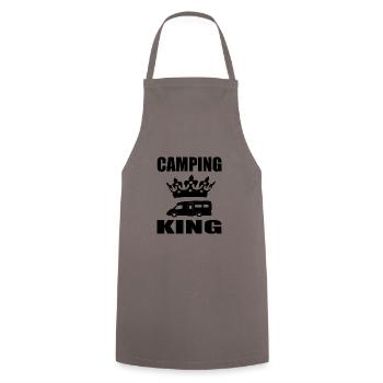 camping - Kochschürze - Grau - Vorne - AI Model Male 185 dark (185cm)