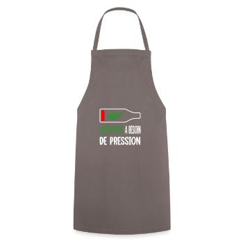 Naturopathe a besoin de pression t-shirt homme - Tablier de cuisine - gris - Devant - AI Model Male 185 dark (185cm)