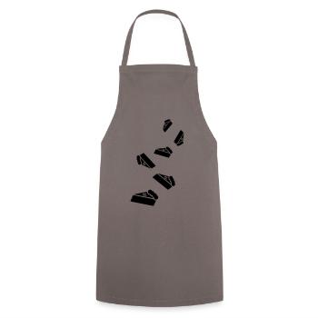 Cake cheesecake icon - Cooking Apron - grey - Front - AI Model Male 185 dark (185cm)