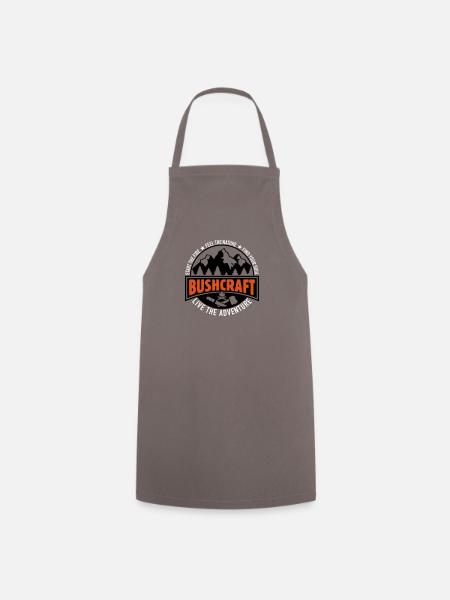 Bushcraft - Vivez l'aventure Cadeau Bushcrafter - Tablier de cuisine - gris