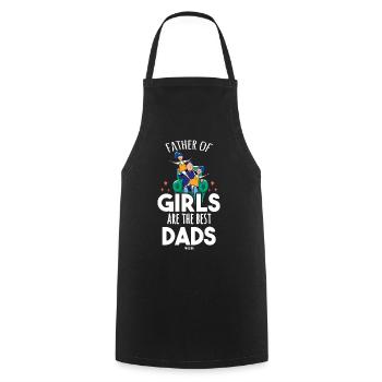 Father's Day Daughter Children Sisters - Cooking Apron - black - Front - AI Model Male 185 dark (185cm)