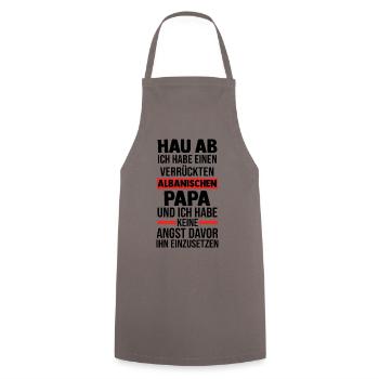 Albanians Albanian Albania - Cooking Apron - grey - Front - AI Model Male 185 dark (185cm)