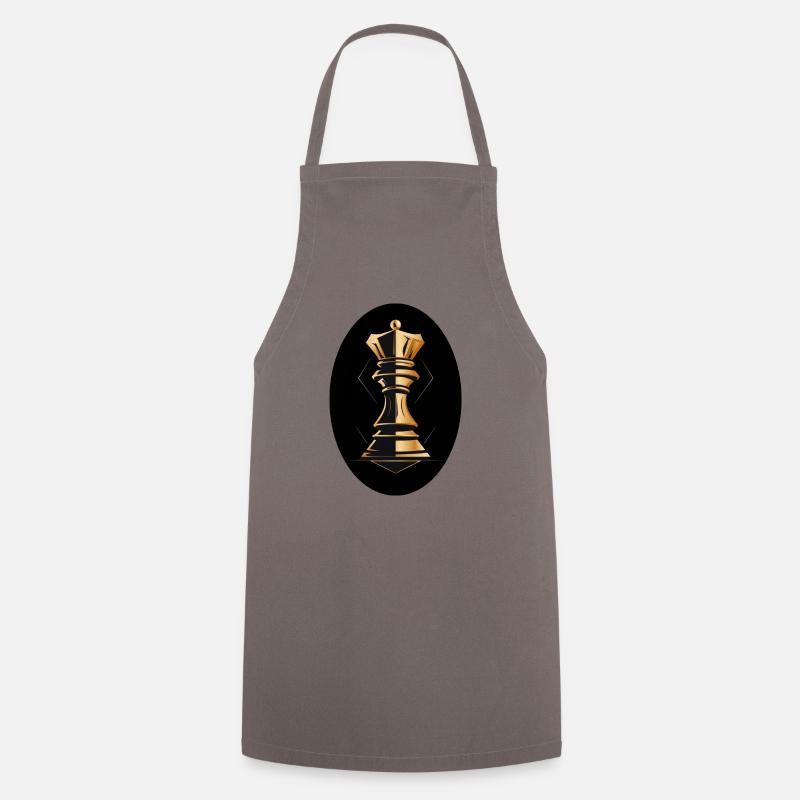 Pièce d’échecs Roi - Tablier de cuisine - gris