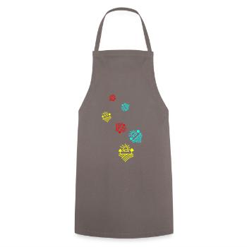 Farm Farmer - Cooking Apron - grey - Front - AI Model Male 185 dark (185cm)