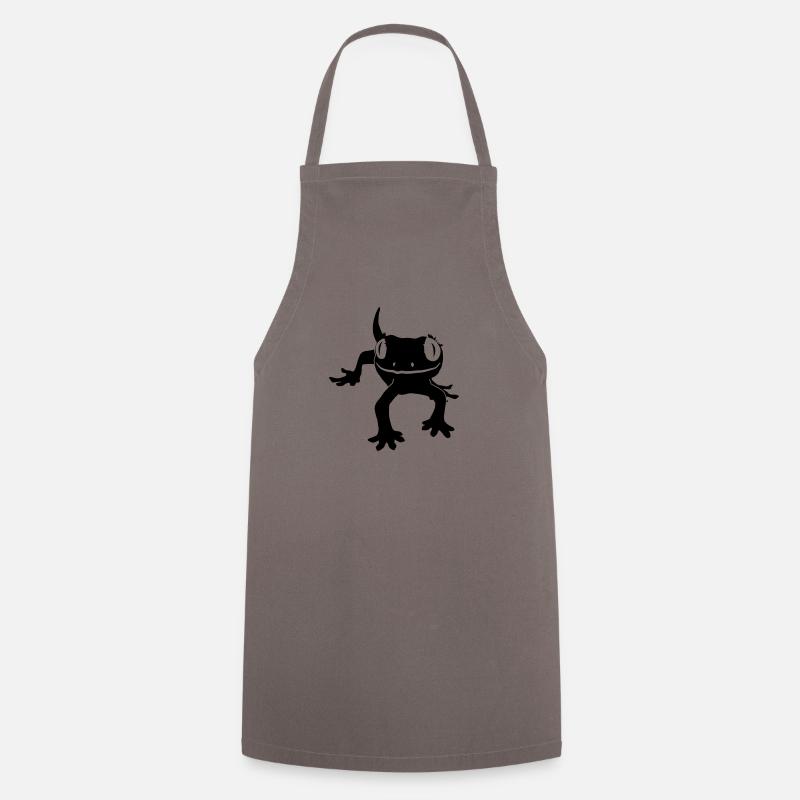 Crested gecko - Cooking Apron - grey