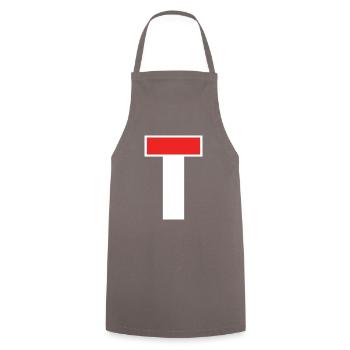 Dead End - Cooking Apron - grey - Front - AI Model Male 185 dark (185cm)