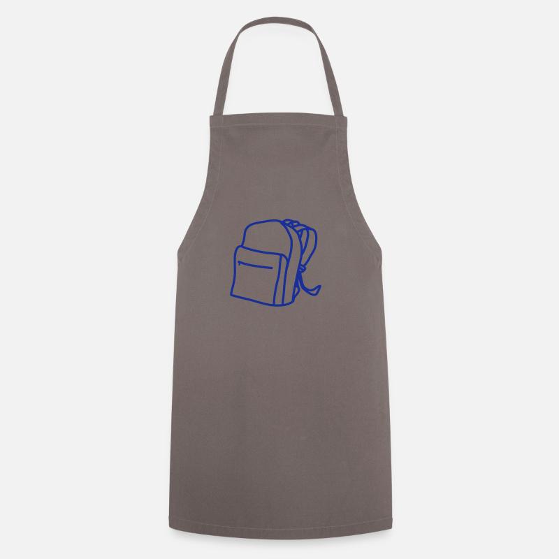 Rucksack Platz Stauraum Geschenk Schule Idee Kind - Kochschürze - Grau