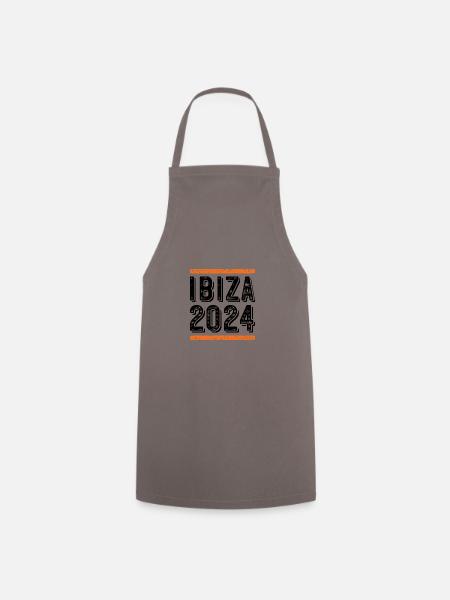 Ibiza 2024 Vintage - Kochschürze - Grau