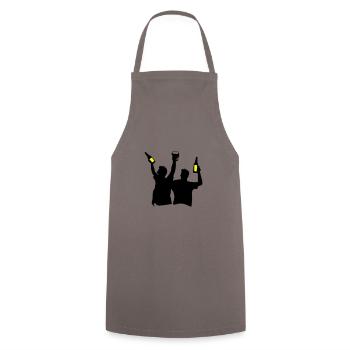 Bachelor Party Team Celebrating Bachelor Party - Cooking Apron - grey - Front - AI Model Male 185 dark (185cm)