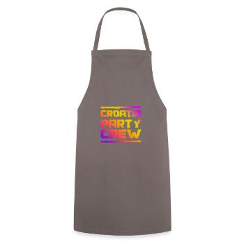 Croatia Party Crew Colorful - Cooking Apron - grey - Front - AI Model Male 185 dark (185cm)