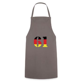 61 Numéro Jersey Allemagne - Tablier de cuisine - gris - Devant - AI Model Male 185 dark (185cm)