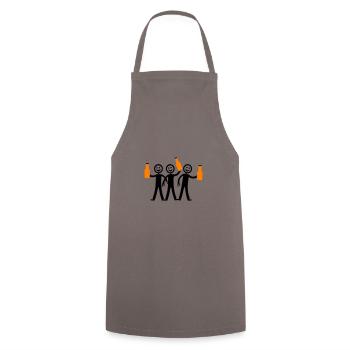 Party Team Bier Junggesellenabschied - Kochschürze - Grau - Vorne - AI Model Male 185 dark (185cm)