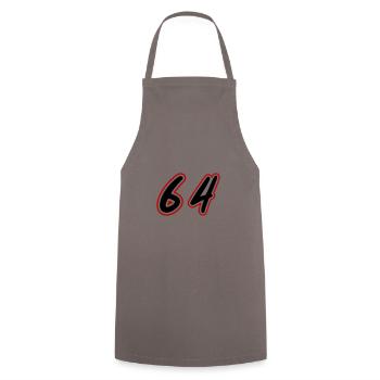 64 Symbole numérique - Tablier de cuisine - gris - Devant - AI Model Male 185 dark (185cm)