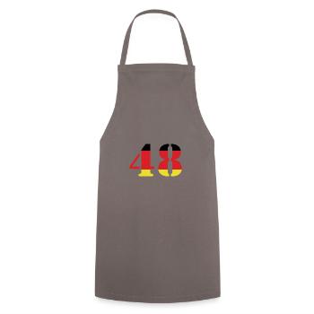 48 Numéro Jersey Allemagne - Tablier de cuisine - gris - Devant - AI Model Male 185 dark (185cm)