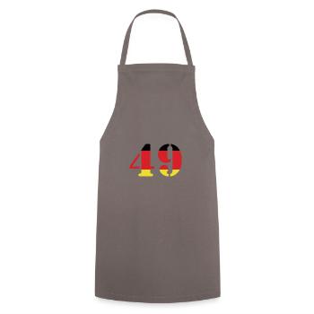 49 Numéro Jersey Allemagne - Tablier de cuisine - gris - Devant - AI Model Male 185 dark (185cm)