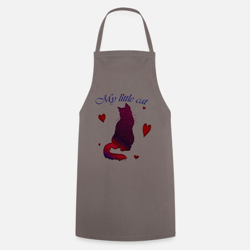 my little cat - Cooking Apron - grey