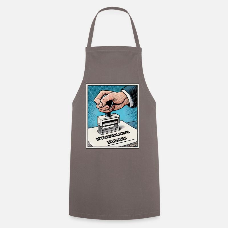 Licence d’exploitation expirée ! Pour les mordus de l’accord - Tablier de cuisine - gris