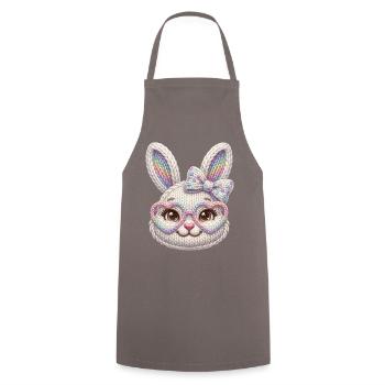 Osterhase Sonnenbrille Schleife Faux Yarn Ostern - Kochschürze - Grau - Vorne - AI Model Male 185 dark (185cm)