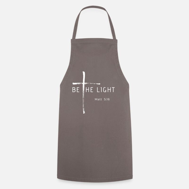 be the light - Cooking Apron - grey