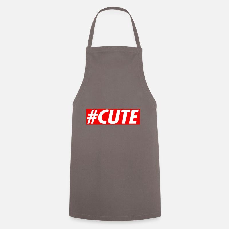 #CUTE - Kochschürze - Grau