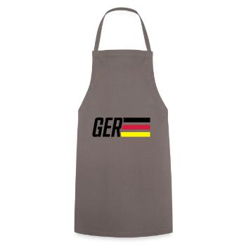 germany flagge deutschland team - Kochschürze - Grau - Vorne - AI Model Male 185 dark (185cm)