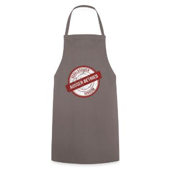 Witziger Spruch Ausser Betrieb - Kochschürze - Grau - Vorne - AI Model Male 185 dark (185cm)