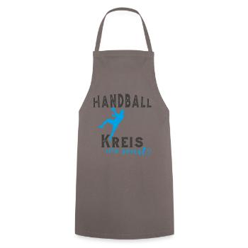 Handball Kreis - Kochschürze - Grau - Vorne - AI Model Male 185 dark (185cm)