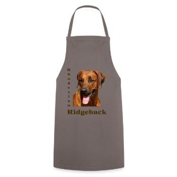Rhodesian Ridgeback - Tablier de cuisine - gris - Devant - AI Model Male 185 dark (185cm)