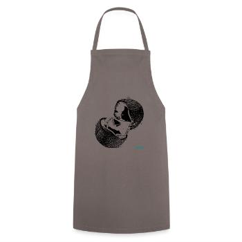 Kokosnuss - Kochschürze - Grau - Vorne - AI Model Male 185 dark (185cm)
