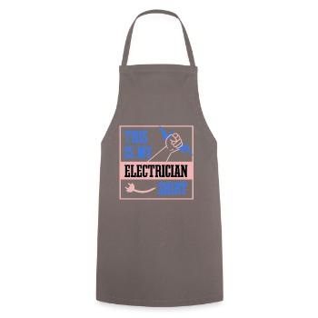 Circuits de tension Electrician Work Electronic - Tablier de cuisine - gris - Devant - AI Model Male 185 dark (185cm)