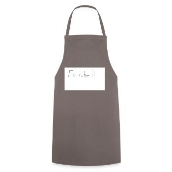 Fussball Beispiel - Kochschürze - Grau - Vorne - AI Model Male 185 dark (185cm)
