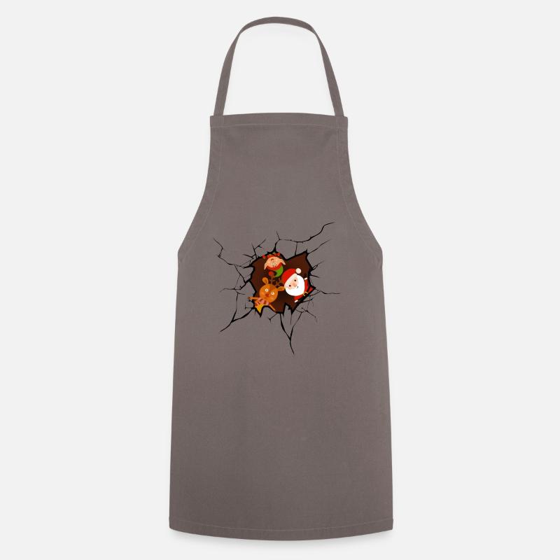 Ça sort de moi - Noël est là - Tablier de cuisine - gris