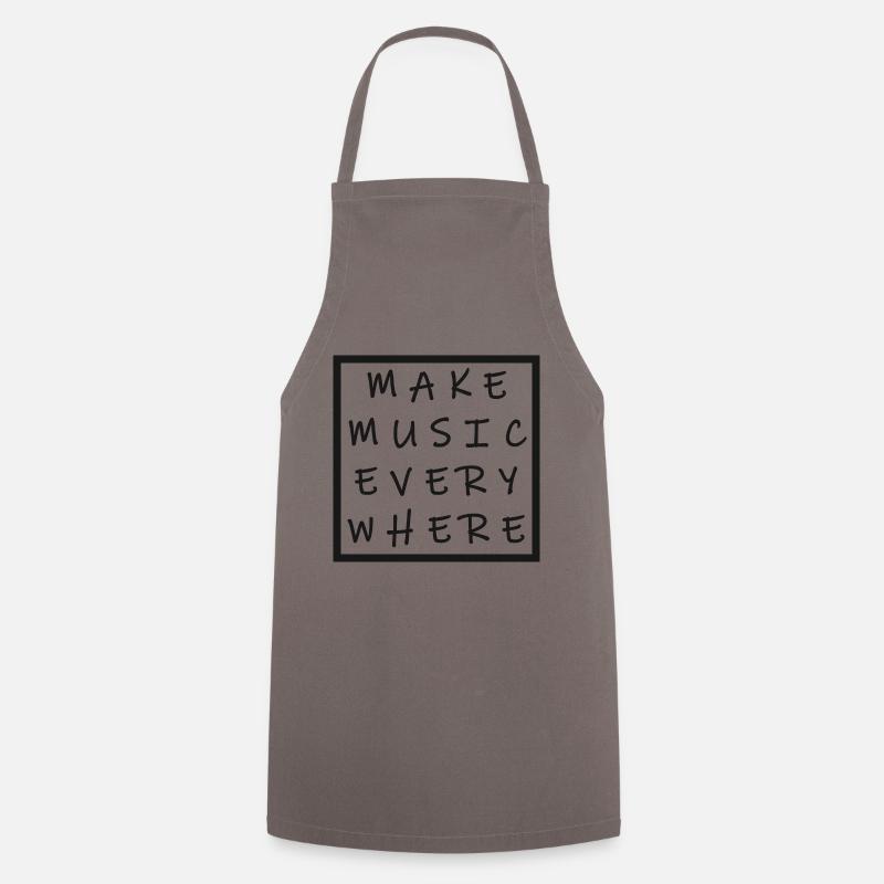 Make Music Everywhere - Cooking Apron - grey