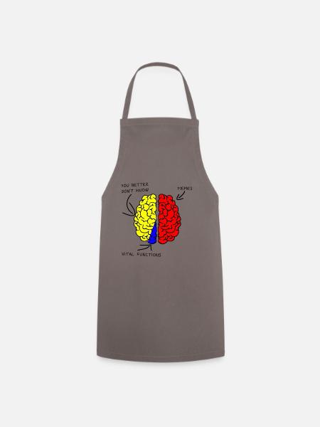 Cerveau - Cerveau - Mèmes - Tablier de cuisine - gris